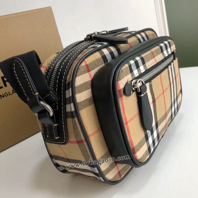 Burberry專門店新款Vintage復古格紋斜背包 巴寶莉肩背相機包男包 yxb1480